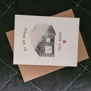 Papyrus x Thoughtful Human "So we made this home" Card